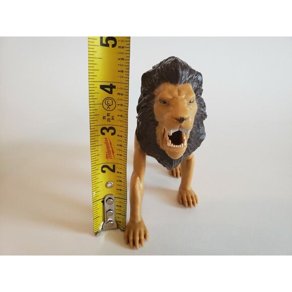 Lion toy, king of the Jungle Adjustable  Figure 6" x 5 in. W/ Retractable Mouth - Picture 12 of 12